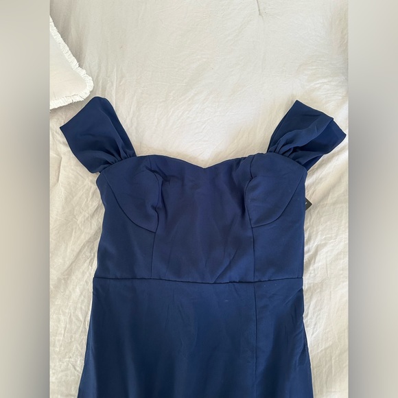 NWT Lulus navy blue sweetheart neckline dress xs - Picture 4 of 5